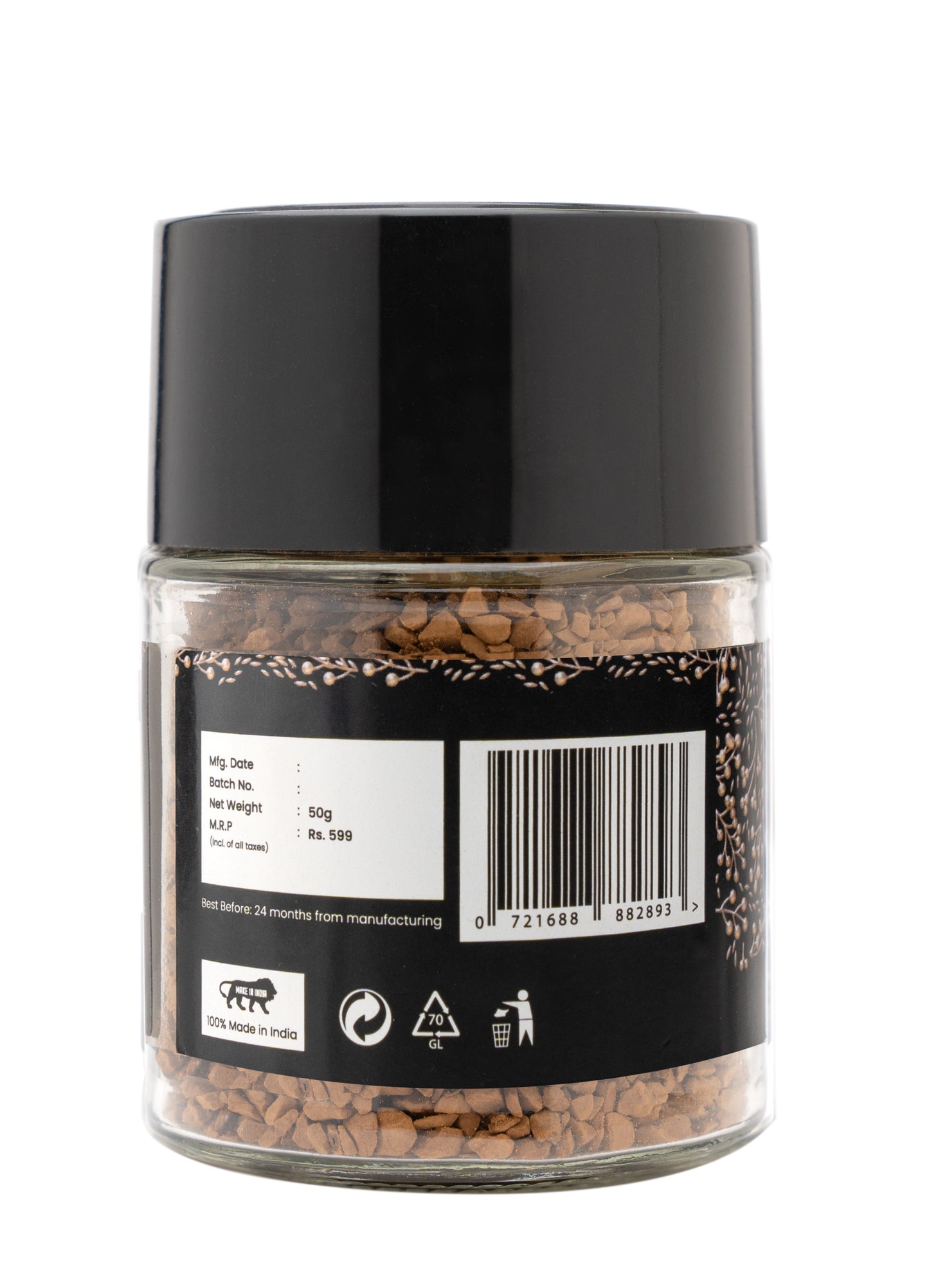 Brewthentic Premium Freeze-Dried 50g | 100% Pure Coffee |  Instant Coffee Granules